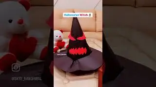 Halloween hat DiY hack #halloween #shortsyoutube #ytshorts #shorts #witch #fancydress
