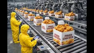 Inside How Plant-Based Fried “Chicken” Is Made (Vegan Factory Process)