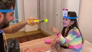 Zaur Baxweliyev qizi Dilaverle evinde usaq oyunlari oynadi-VIDEO
