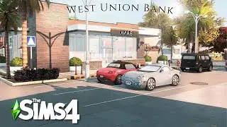 The sims 4 - West Union Bank -  Relaxing Speed Build (NoCC)