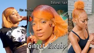 I WENT GINGER!!  (NO BLEACH)