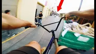 RIDING BMX IN FORBIDDEN ALLEYS OF LA (BMX IN THE HOOD)