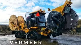 Vermeer. Мойка кабелеукладчика