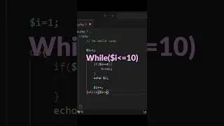 Jump Statement using Do While Loop in php | urdu/hindi | #PHPTutorial #PHPLoops #LearnPHP #PHP #code