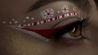 Candy cane make-up tutorial for Christmas
