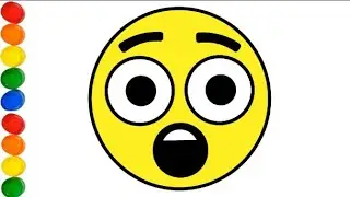 How To Draw Emoji - Astonished face emoji