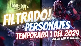 WTF! UN LOBO! SE FlLTRA Personajes PASE BATALLA 1 Y RULETA TEMPORADA 1 del 2024 | COD Mobile | Rido