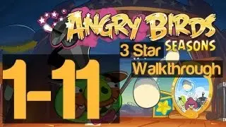 Angry Birds Seasons Abra-Ca-Bacon 1-11 Level 3 Star Walkthrough | WikiGameGuides