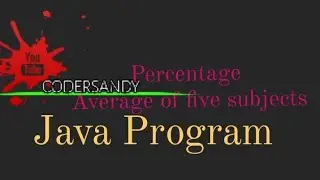 Java Program To Calculate Total and Average Marks Of 5 Subject
