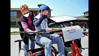 210408 Adaptable bike distribution at Leg Up Farm