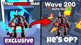 NEW TITAN CHIMNEY MAN IS OP?!?! (Toilet Tower Defense)