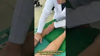 Tratamento da panturrilha com liberação miofascial