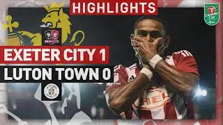 HIGHLIGHTS Exeter City 1 Luton Town 0 (26/9/23) Carabao Cup Round Three