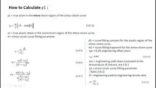 ASME Sec VIII Div 2: How to Develop True Stress - Strain Curve as Per Annex 3-D:Elastic Plastic FEA