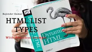 HTML List types with practical example | Rajender Kumar