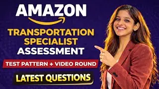 Amazon Transportation Specialist Assessment || Transportation specialist amazon assessment 
