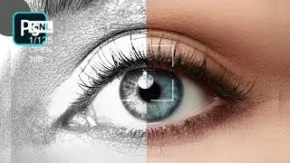 How To Draw Eye By Scribbling | Step-by-step Tutorial For Beginners | Tutorial Scribble Photoshop