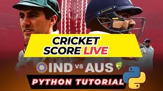WTC Final - Cricket Score Live Extract With Python