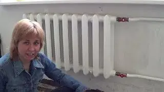 Покраска чугунных радиаторов отопления.