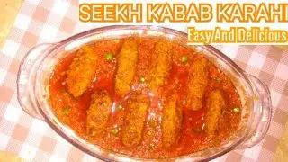 Traditional Seekh Kabab Karahi Recipe In Urdu Without Chopper | Easy And Delicious