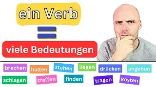 Wortschatz-Training | ein Verb - viele Bedeutungen