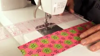 Using a Plastic Ruler as Seam Guide
