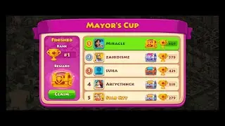 🏆 Mayor’s Cup Rank 1 Victory! 🏆  Township Gameplay & Event Highlights 🎮🔥
