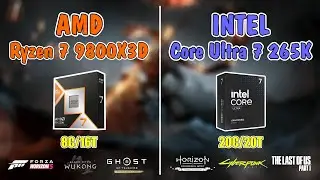 Ryzen 7 9800X3D & Intel Ultra 7 265K Test Game