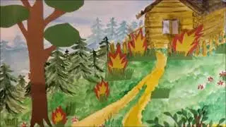 Басня про Зайца курильщика и коварный огонь