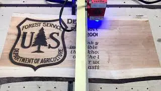 CNC Laser Wood Art in Action