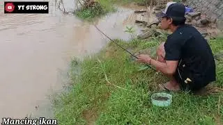 Mancing ikan di sungai umpan cacing part 2