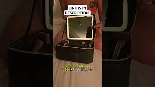 I travel with my makeup bag everywhere , comment for link #Shorts #makeupbag #ledmakeupbag #fyp