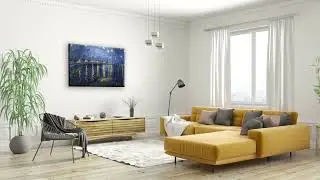 Van Gogh Starry Night over Rhone Tablouri canvas Printly.ro