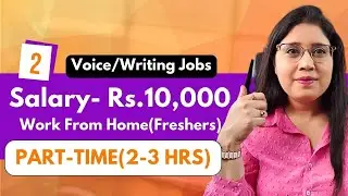 Part Time Work from Home for Undergraduates Freshers || WFH Jobs all India