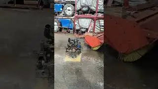Мойка двигателя перед разборкой.