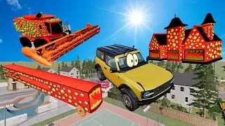 ПОЖИРАТЕЛИ В ОГРОМНОМ ГОРОДЕ! Сборник приключений. Поезд, комбайн и горка Пожиратели. Гоша и Чич.