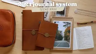 my 2024 planner & journal system ✸ travelers notebook + bullet journal