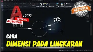 AutoCAD Cara Memberi Dimensi Pada Lingkaran