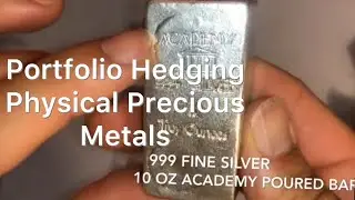 Poured Silver Bar - Precious Metal Portfolio Hedges