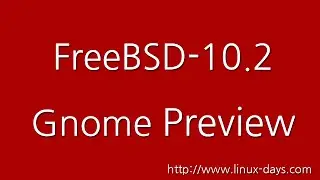 FreeBSD 10.2 Gnome Preview