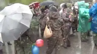 Начало торжественного шествия 9 мая 2015 года в Сибае