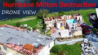 Tornado Destroyed Houses - Drone Footage in Fort Myers, Florida