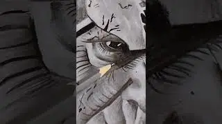 Thanos Drawing hyper realistic // painting 🎨🖌️ // #shorts