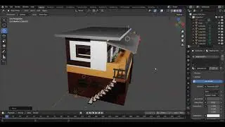 3D house design using #blender #blender3d #3dhousedesign #timelapse #3dmodeling