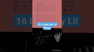 16 Lines by Lil Peep- Acoustic Guitar Tab 