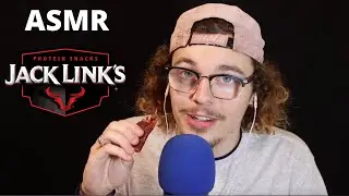 ASMR Eating Jack Links Sweet and Spicy Beef Jerky