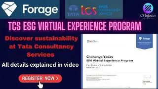 TCS ESG Virtual Experience Program || Free for Students || Register Now 🔥🔥