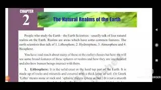 (in telugu) class 9 social "The natural realms of the earth" chp -2 part 1