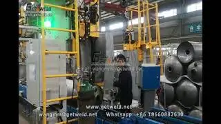 Heat pump water heater tanks making machine - 07 Fittings welding machine