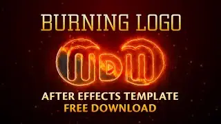 Burning Logo | After Effects Template Free Download | Logo Animation Tutorial | Free 3D Logo Reveal
